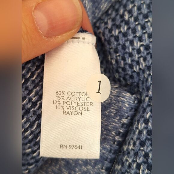 Pure Jill cotton blue sweaters sizec S/P - Picture 5 of 7